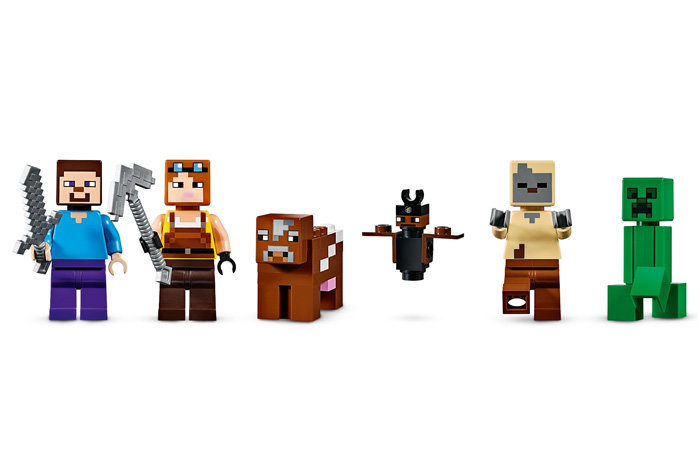Конструктор LARI аналог Lego Minecraft 21155 Шахта крипера