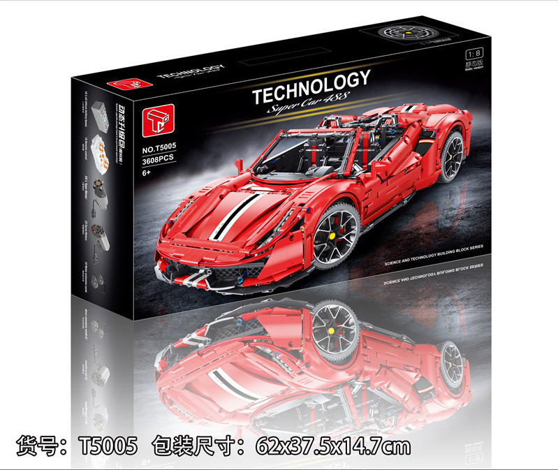 Конструктор TGL Ferrari 488 Convertible