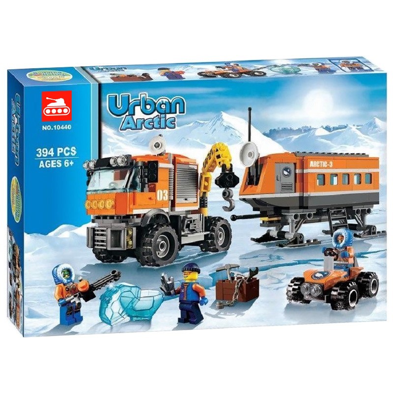 Конструктор аналог Lego CIty 60035 Передвижная арктическая станция