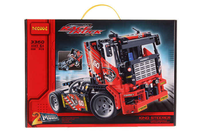Конструктор Decool аналог LEGO 42041 Гоночный грузовик 2 в 1