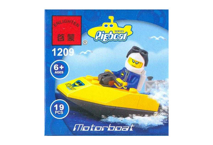 Конструктор Enlighten Brick Моторная лодка