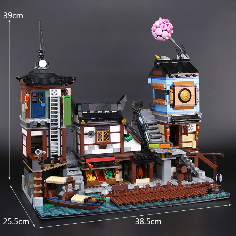 Конструктор Lion King аналог Lego Ninjago 70657 Порт НИНДЗЯГО Сити