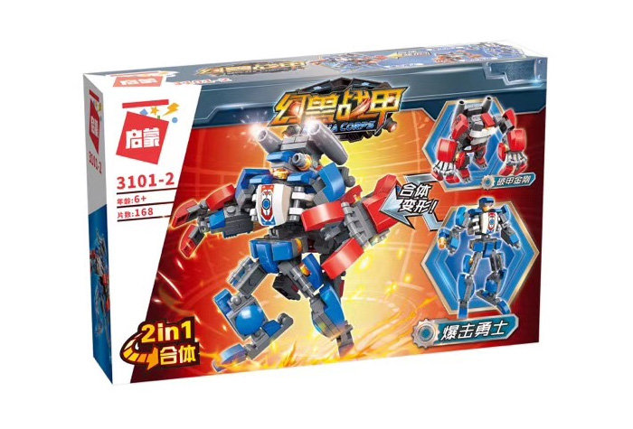 Конструктор Qman (Enlighten Brick) Бласт файтер (2 в 1)