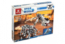 Конструктор King (Lepin) аналог Lego Star Wars 10195 Десантный корабль республиканцев и шагающий робот AT-OT