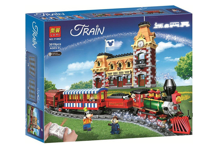 Конструктор LARI аналог Lego 71044 Поезд и станция Дисней