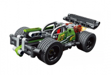 Конструктор Decool аналог LEGO 42072 Зелёный гоночный автомобиль
