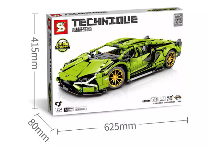 Конструктор Sembo Block (SY) Спорткар Lamborghini Sian FKP 37 1:14