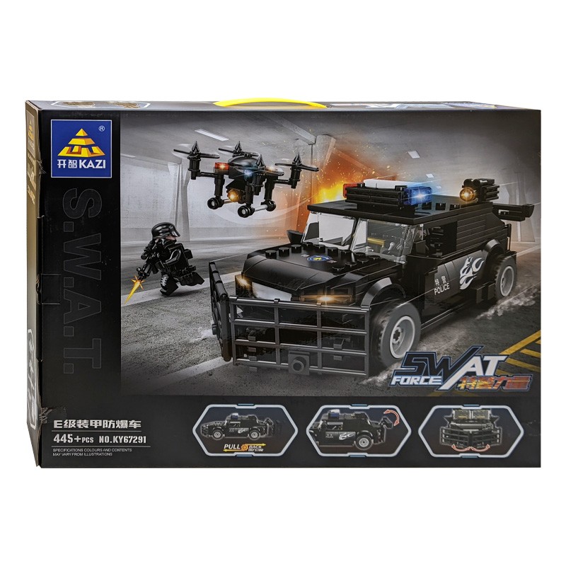 Конструктор KAZI Спецотряд SWAT: Таранный броневик
