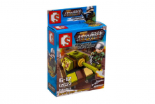 Конструктор Sembo Block Минифигурка советского солдата