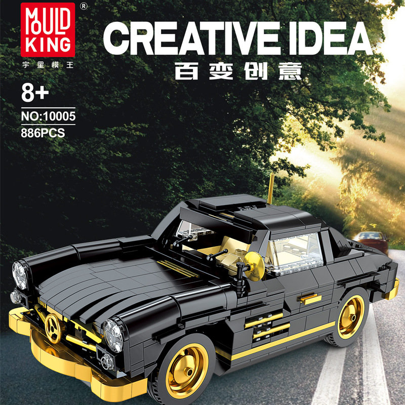 Конструктор Mould King Ретро автомобиль Mercedes Benz 300SL Gullwing