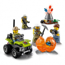 Конструктор BELA аналог Lego City 60120 Набор для начинающих «Исследователи Вулканов»
