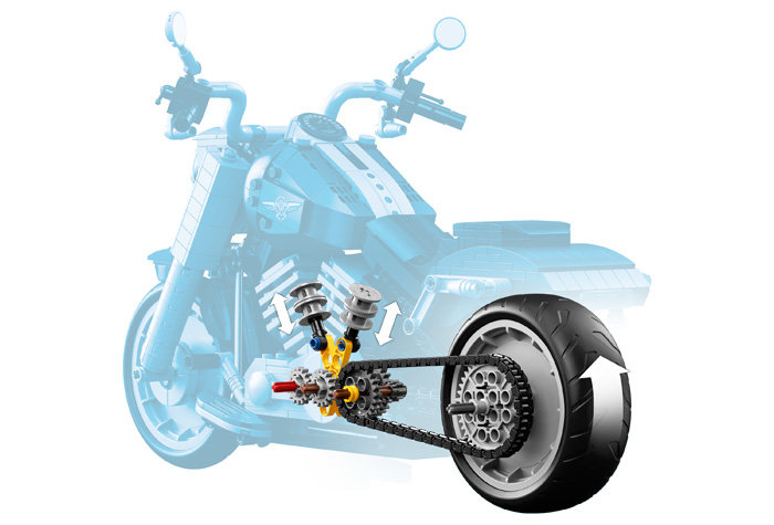 Конструктор LARI аналог Lego Creator Expert 10269 Мотоцикл Harley-Davidson Fat Boy