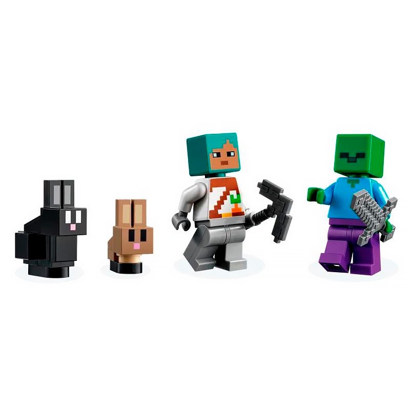 Конструктор аналог Lego Minecraft 21181 Кроличье ранчо