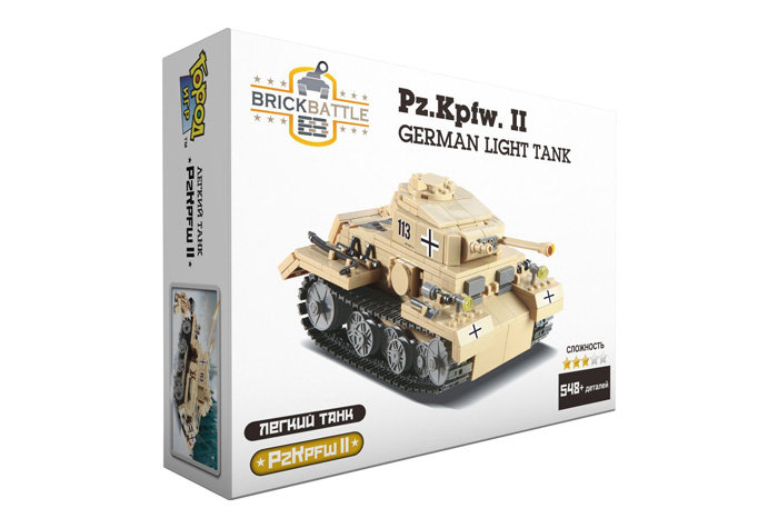 Конструктор Brick Battle Немецкий легкий танк Pz.Kpfw. II