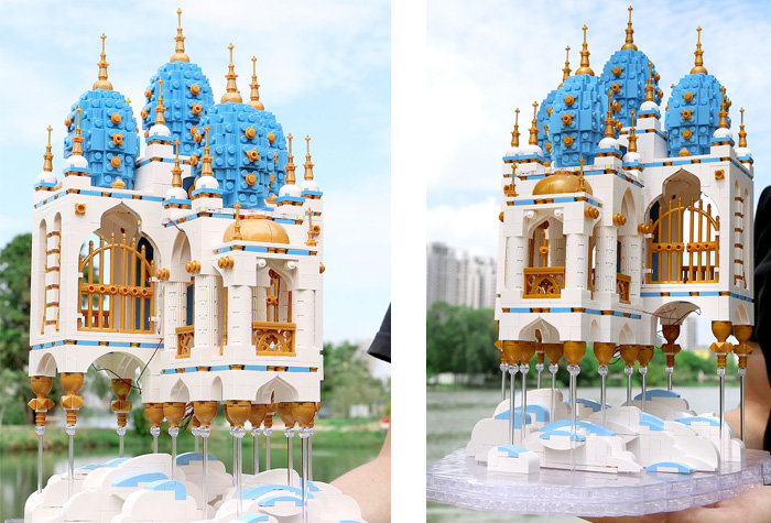 Конструктор Mould King Небесный замок (с LED-подсветкой)