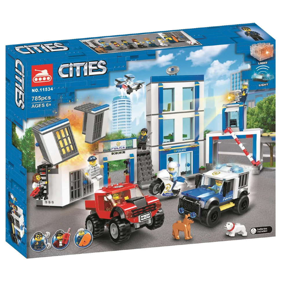 Конструктор аналог Lego City 60246 Полицейский участок