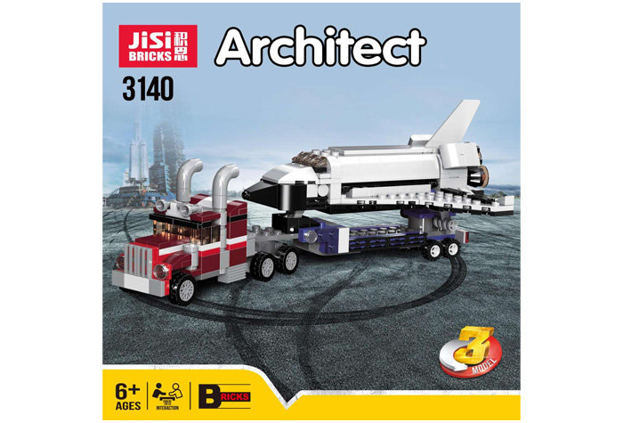 Конструктор Jisi Bricks (Decool) аналог Лего Креатор 31091 Транспортировщик шаттлов