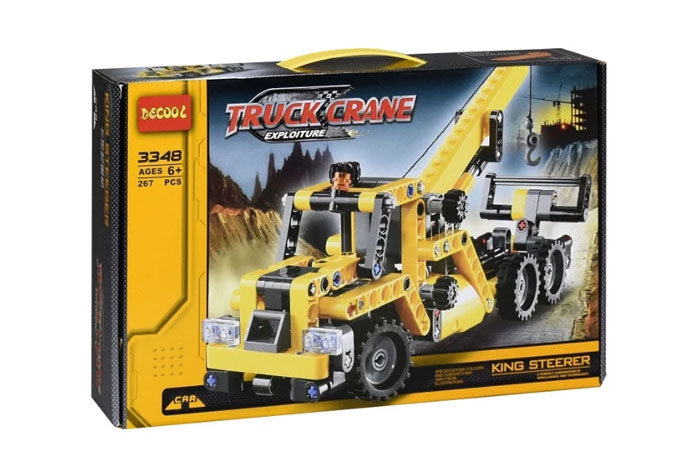 Конструктор Decool аналог LEGO 8067 Передвижной мини-кран