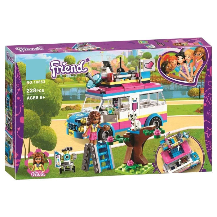 Конструктор BELA аналог Lego Friends 41333 Передвижная научная лаборатория Оливии