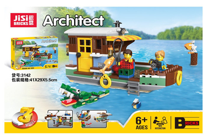 Конструктор JiSi Bricks (Decool) аналог LEGO 31093 Плавучий дом