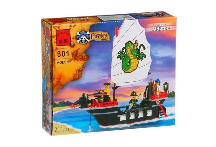 Конструктор Enlighten Brick Пиратский корабль «Барбара»