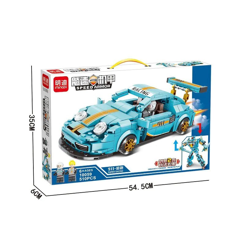 Конструктор minGDi Спорткарт Porsche 911 (2 в 1)