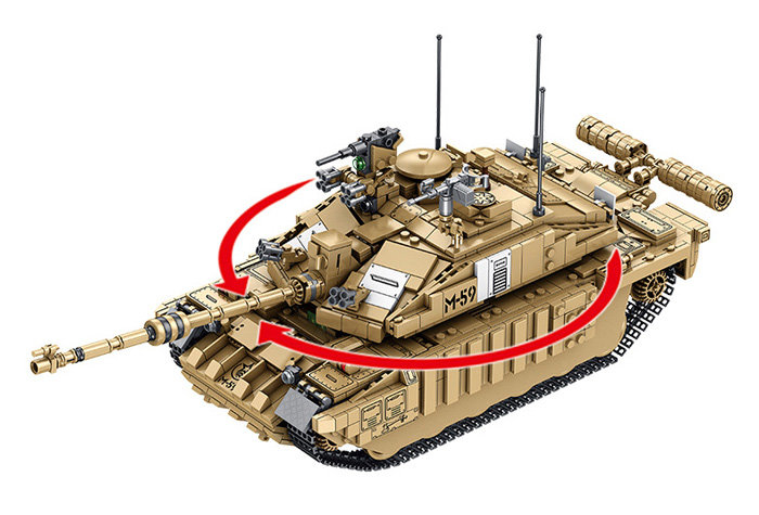 Конструктор Panlos Brick Британский основной боевой танк Challenger II