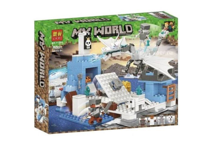 Конструктор LARI аналог Lego Minecraft Снежный дракон