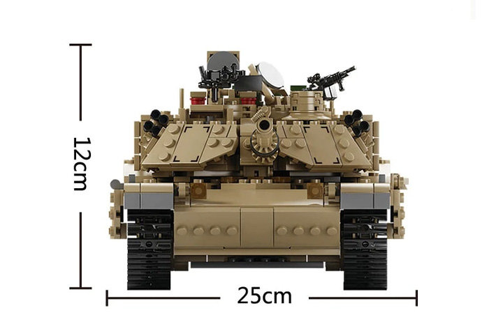 Конструктор KAZI Танк Абрамс М1А2 (2 в 1)