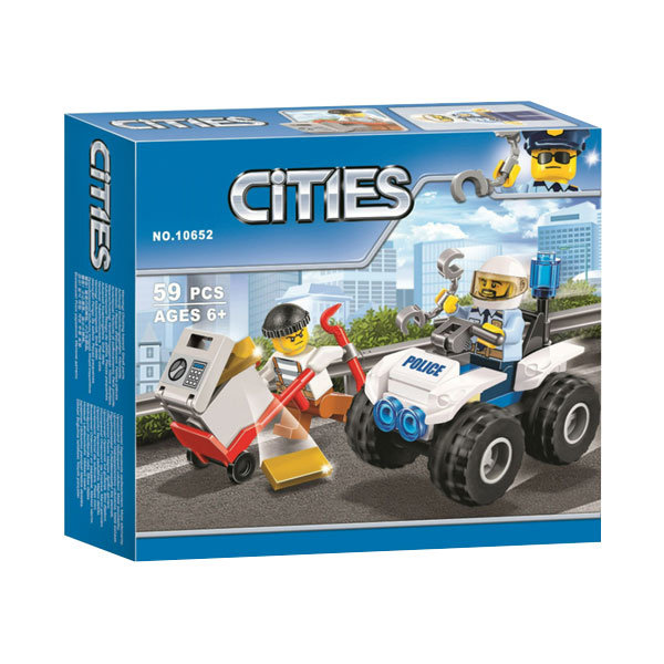 Конструктор BELA аналог Lego City 60135 Полицейский квадроцикл