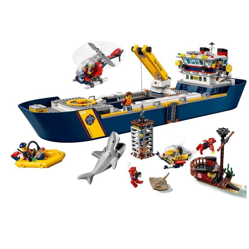 Конструктор LARI аналог Lego City 60266 Океан: исследовательское судно