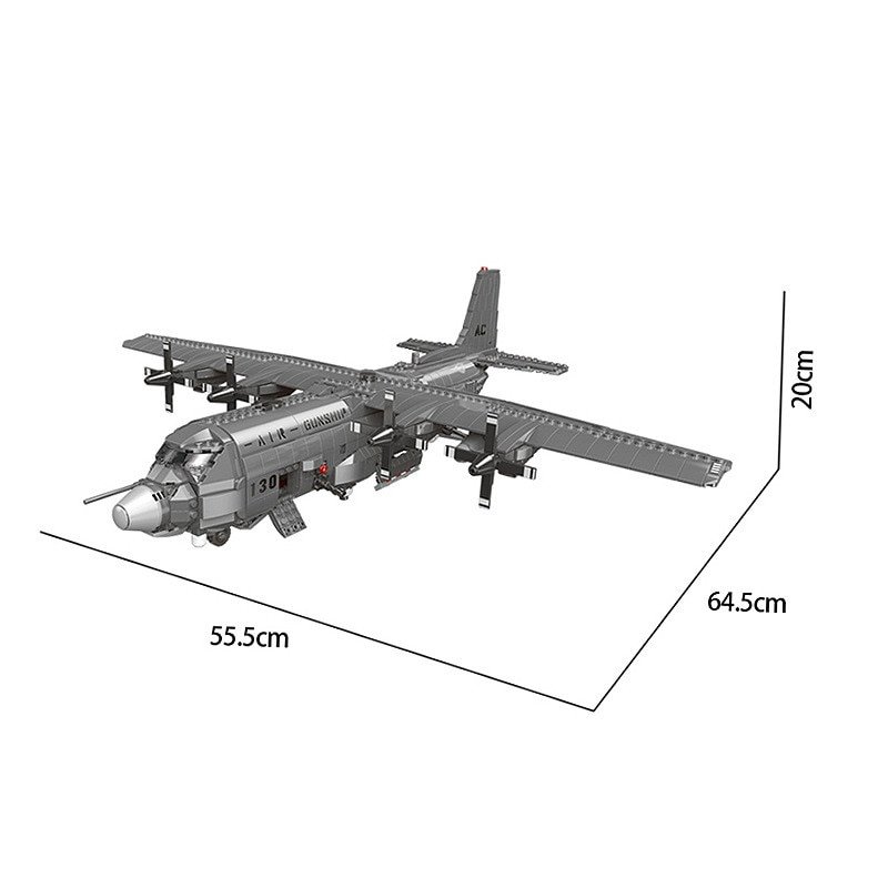 Конструктор XingBao Военный бомбардировщик AC130