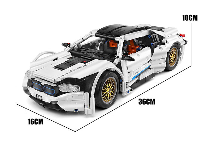 Конструктор Sembo Block Спорткар BMW i8 (масштаб 1:14)