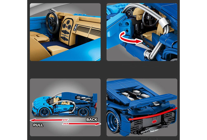 Конструктор Sembo Block Спорткар Bugatti