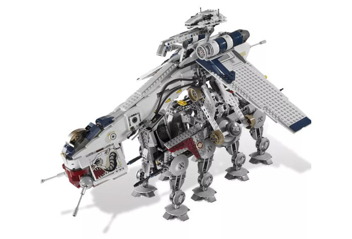 Конструктор King (Lepin) аналог Lego Star Wars 10195 Десантный корабль республиканцев и шагающий робот AT-OT