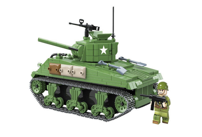 Конструктор Brick Battle Американский средний танк Sherman M4A1