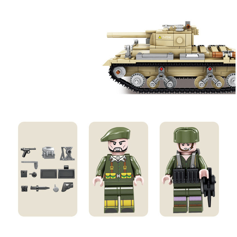 Конструктор KAZI Британский пехотный танк Valentine Mk.1