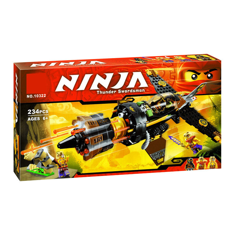 Конструктор BELA аналог Lego Ninjago 70747 Скорострельный истребитель Коула