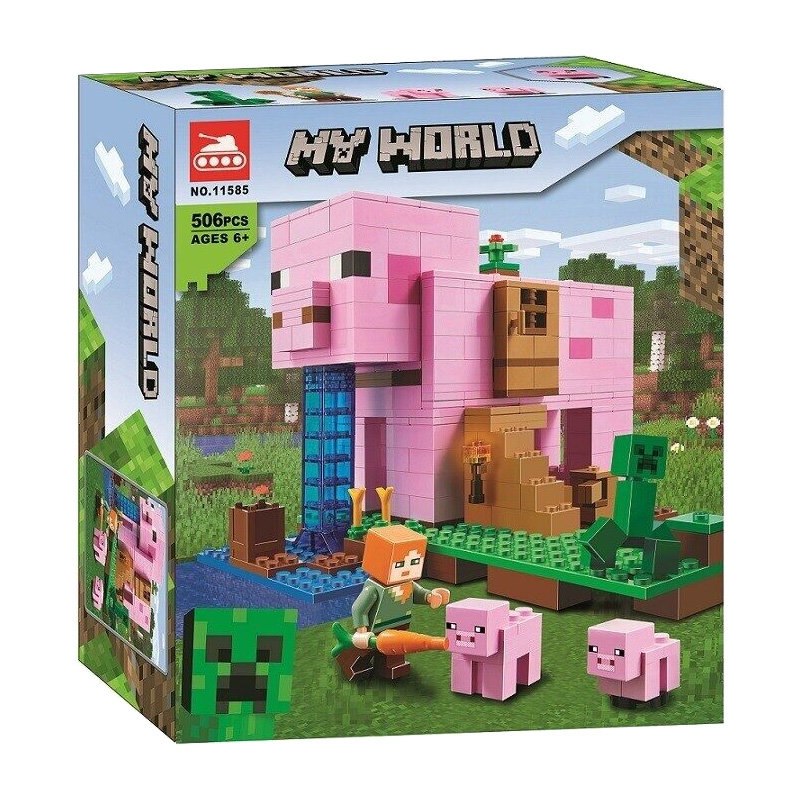 Конструтор LARI аналог Lego Minecraft 21170 Дом-свинья