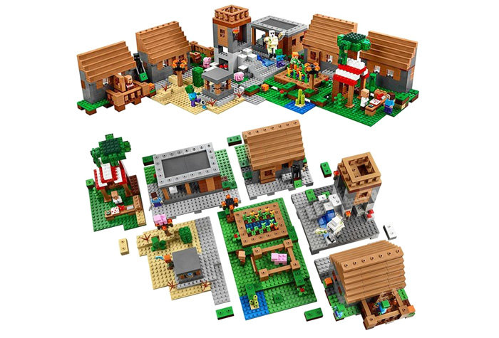Конструктор аналог Lego 21128 Майнкрафт Деревня