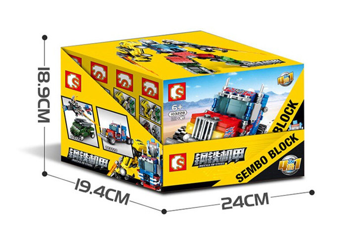 Конструктор Sembo Block Трансформер (4 в 1)