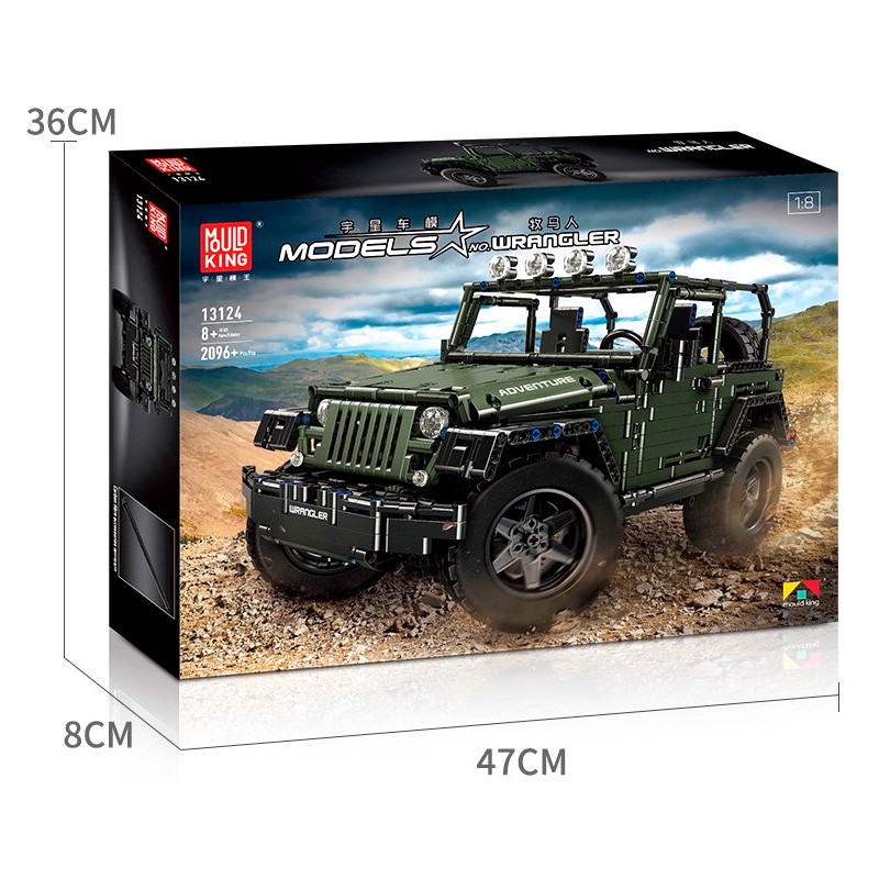 Конструктор Mould King Внедорожник Jeep Wrangler Rubicon «Хаки»