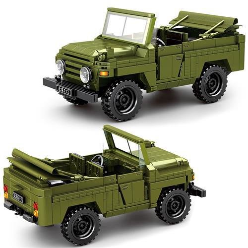 Конструктор Sembo Block Пекинский автомузей: Военный внедорожник BJ212