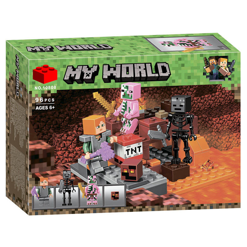 Конструктор BELA аналог Lego Minecraft 21139 Бой в Подземелье