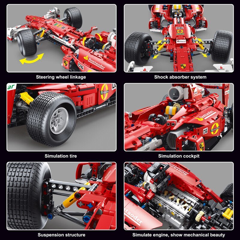 Конструктор TGL Болид Formula One (красный)