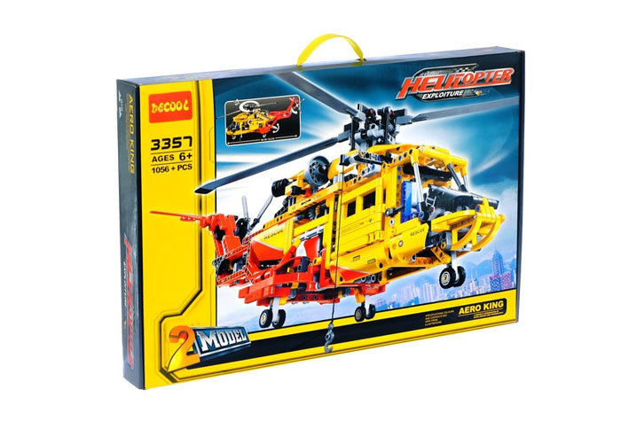 Конструктор Decool аналог LEGO 9396 Спасательный вертолет