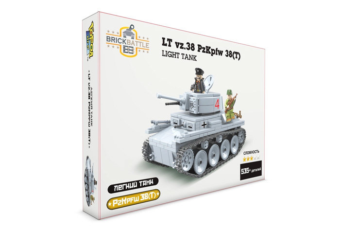 Конструктор Brick Battle Немецкий легкий танк LT vz.38 PzKpfw 38(T)