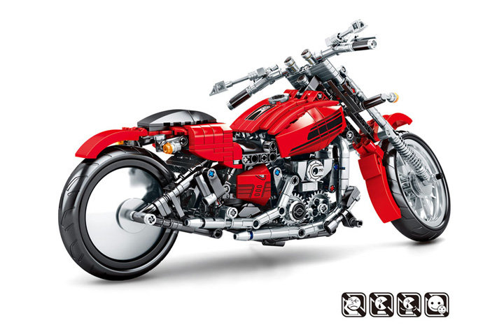 Конструктор Sembo Block Мотоцикл Harley Davidson