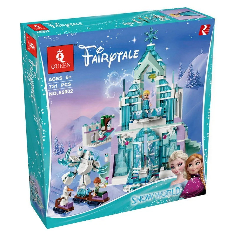 Конструктор Queen аналог Lego Disney Princess 41148 Волшебный ледяной замок Эльзы
