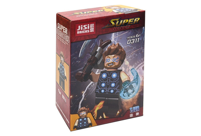 Конструктор JiSi Bricks (Decool) Супергерои: большой набор минифигурок 16 шт